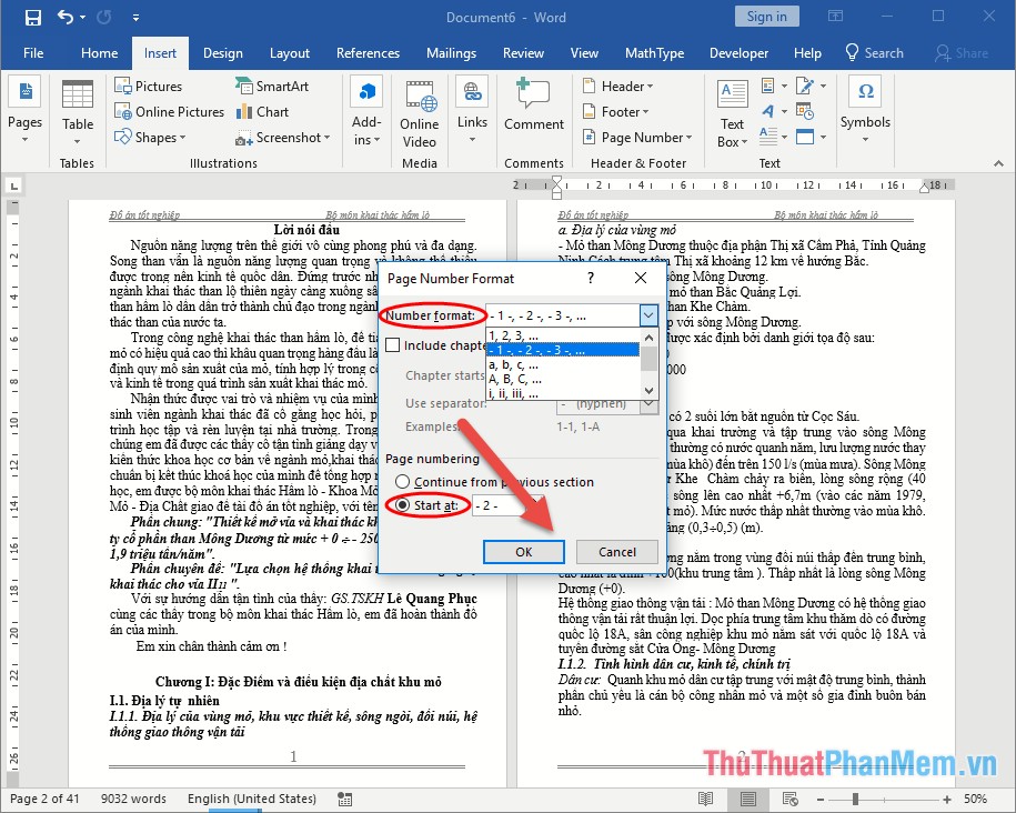 How to insert page numbers and page numbers in Word Picture 5