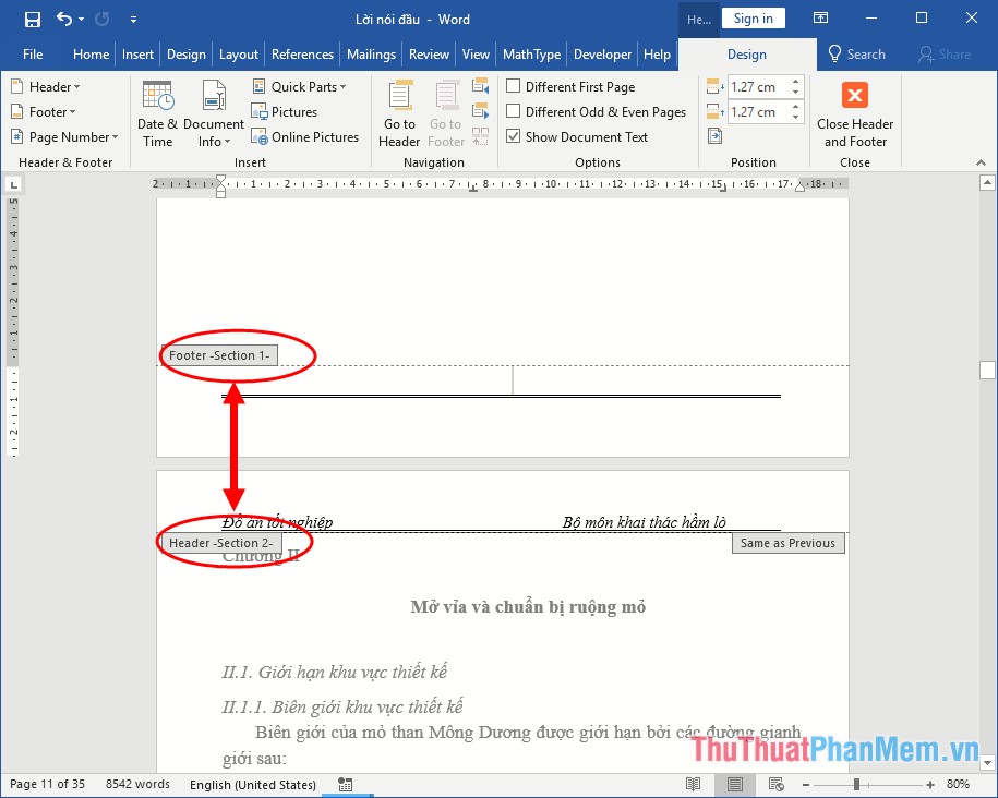 How to insert page numbers and page numbers in Word Picture 7