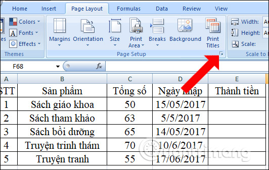 How to insert page numbers in Excel - TipsMake.com