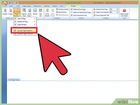 Picture 8 of How to Insert Page Numbers in Word