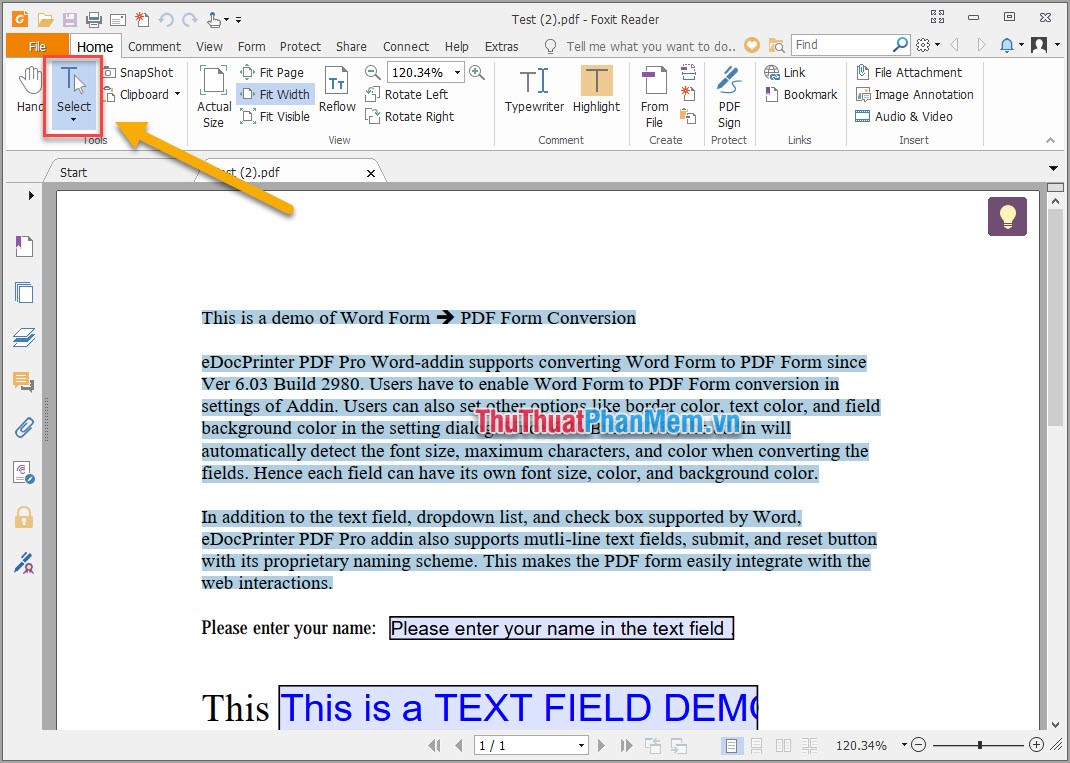 How to insert PDF files into Word fast and standard Picture 6