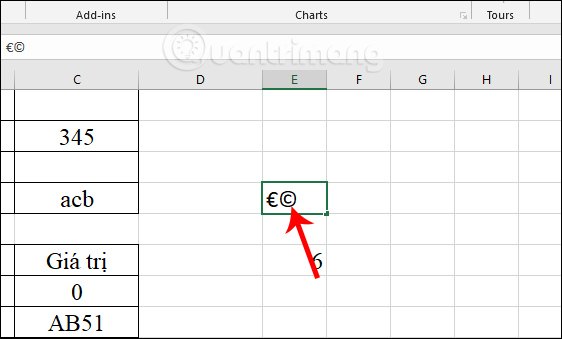How to insert special characters in Excel Picture 5