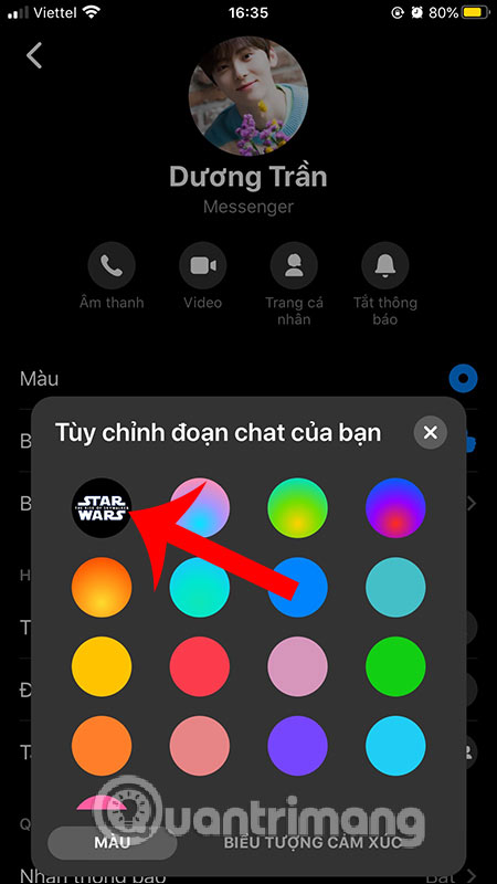 How To Insert Star Wars Effect In Messenger