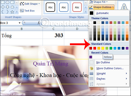How to insert text into images in Excel Picture 8