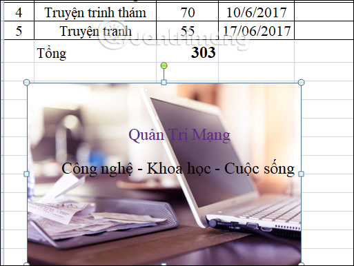 How to insert text into images in Excel Picture 9