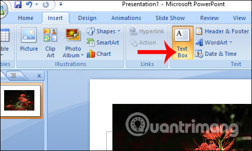 How to insert text into images in PowerPoint