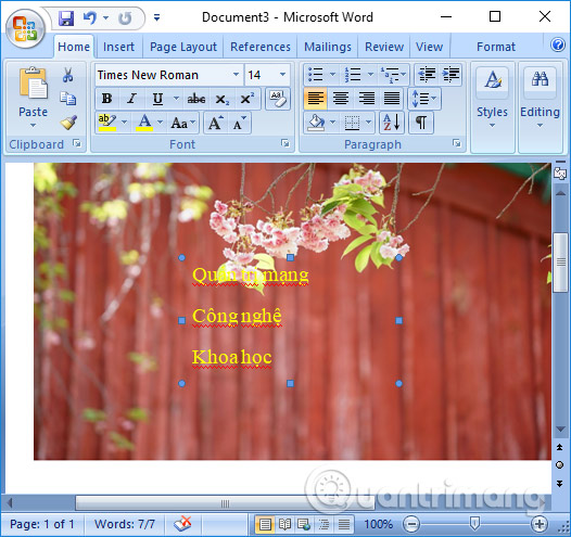 How to insert text into images on Word Picture 10