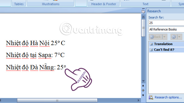 How to insert the C degree icon in Word, Excel? Picture 5