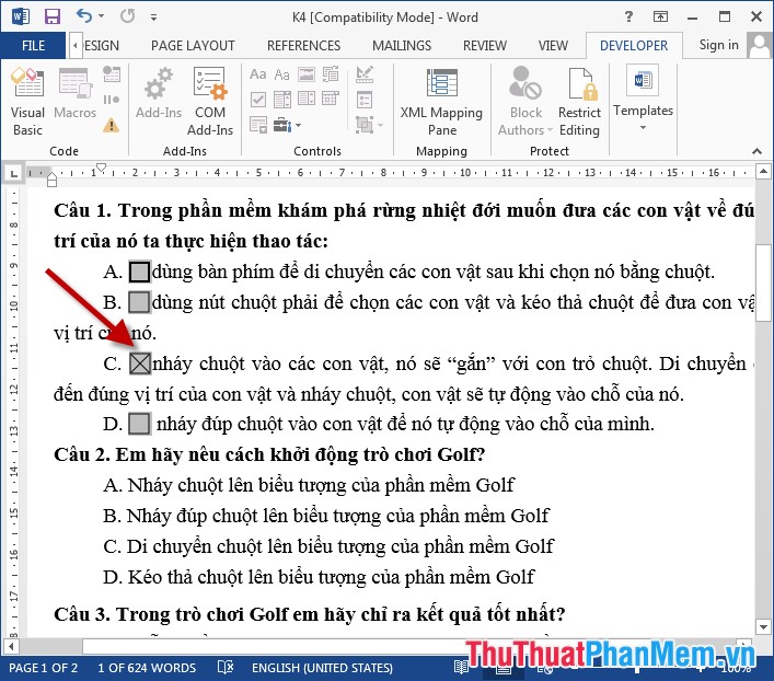 How to insert tick marks, checkboxes into Word Picture 7