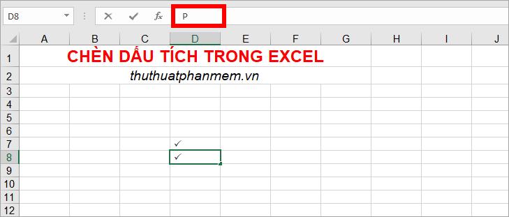How to insert tick marks into Word and Excel quickly Picture 6