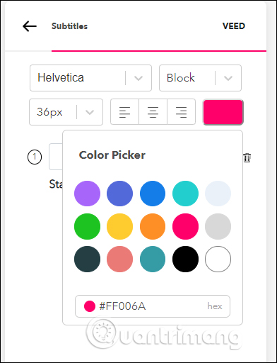 How to insert video subtitles on Veed Picture 4