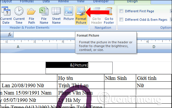 How to insert watermark, logo sink into Excel Picture 11