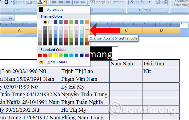 How to insert watermark, logo sink into Excel Picture 3