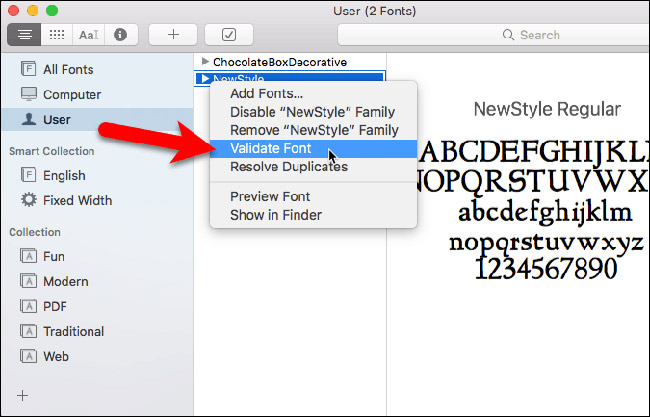 How to install and remove fonts on Mac Picture 11