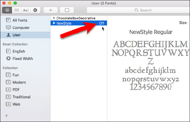 How to install and remove fonts on Mac Picture 15