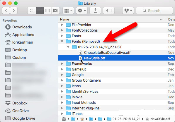 How to install and remove fonts on Mac Picture 21