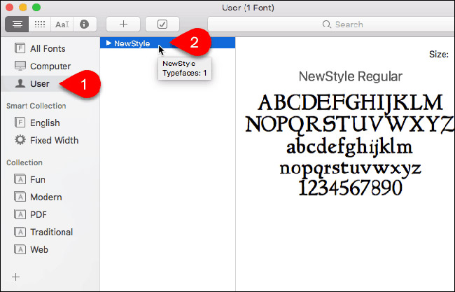How to install and remove fonts on Mac Picture 3