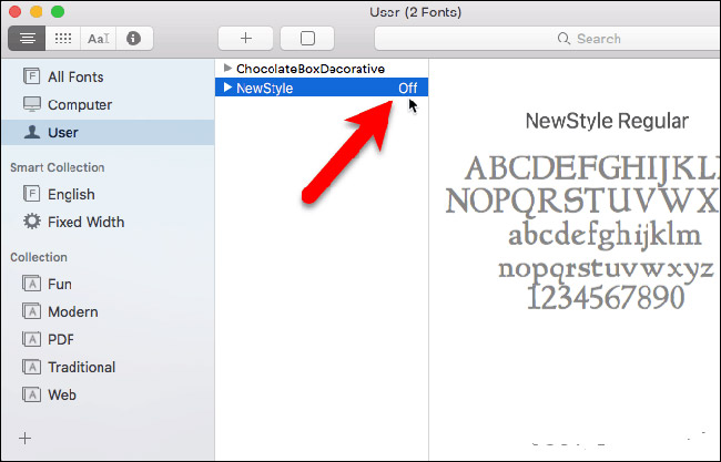 How to install and remove fonts on Mac Picture 9