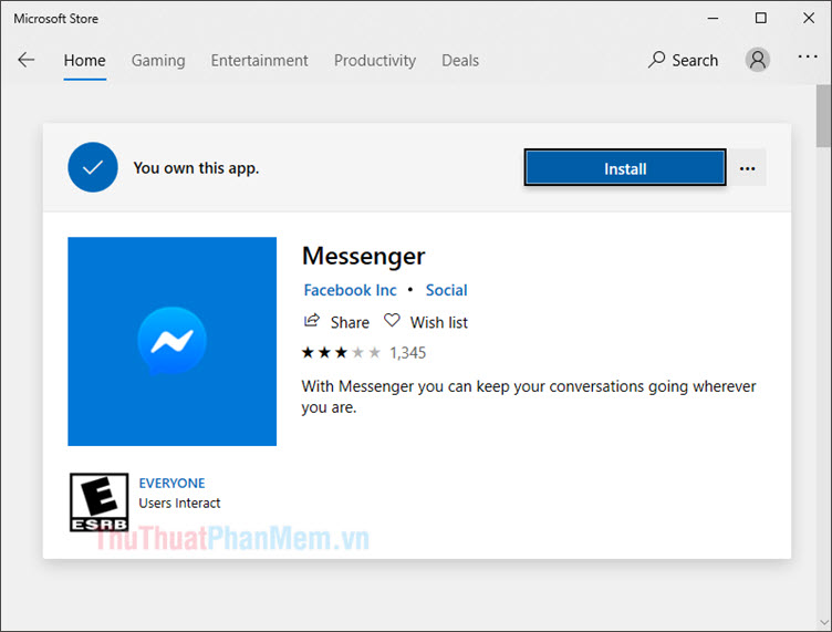 How to install and use Facebook Messenger on Windows 10 Picture 1