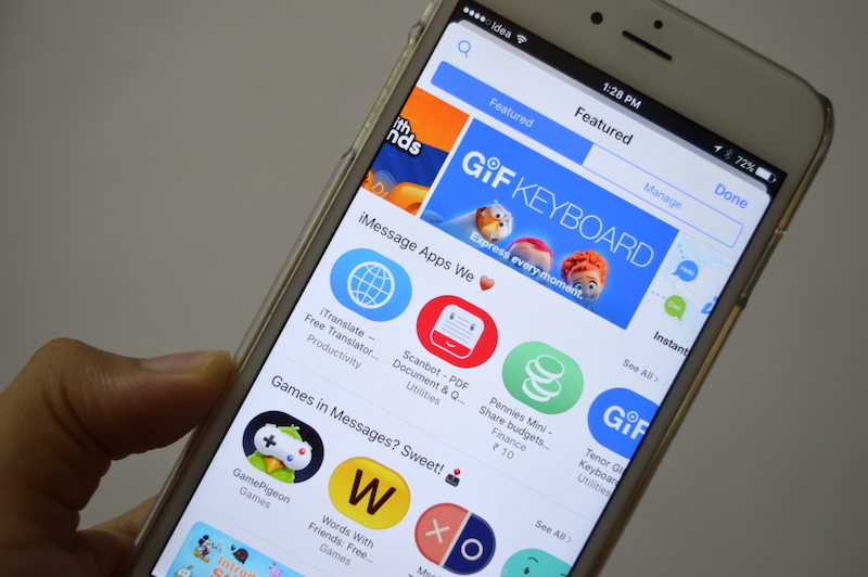 How to install and use the iMessage app store on Message iOS 10 application Picture 5