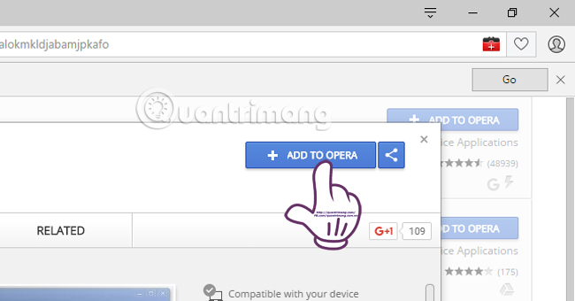 How to install Chrome utility on Opera browser Picture 3