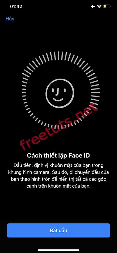 How to install / delete Face ID - Password protect iPhone X, Xs and iPhone 11 Picture 4