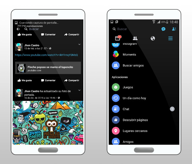 How to install Facebook and Messenger in black background version Picture 1