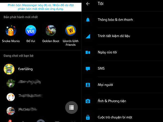 How to install Facebook and Messenger in black background version Picture 4