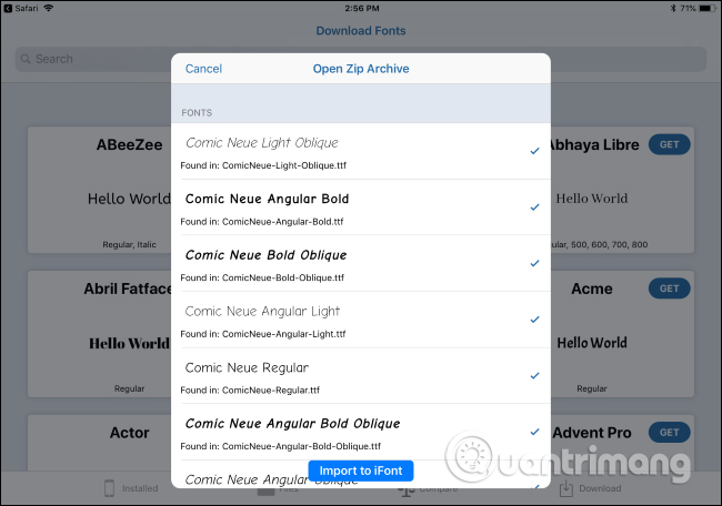 How to install fonts on iPhone, iPad Picture 3