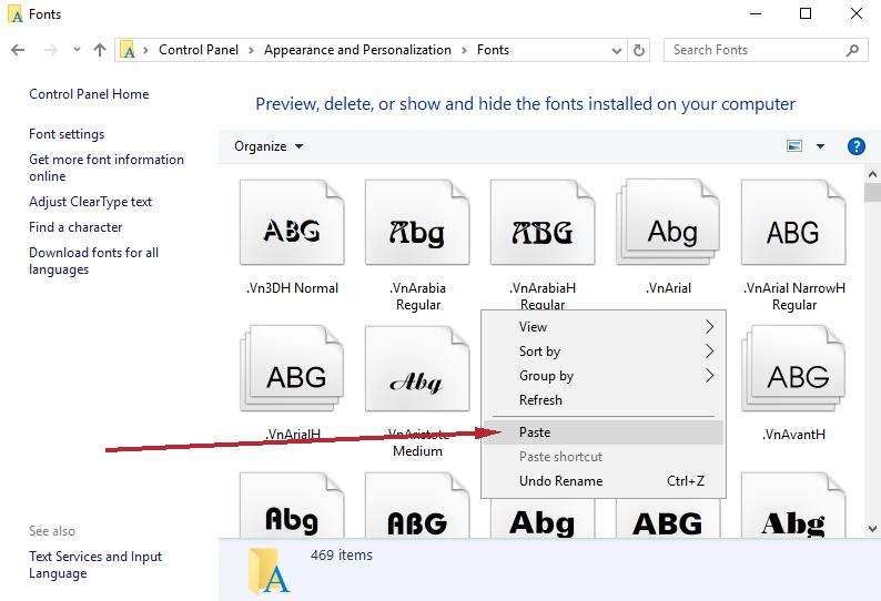 How to install fonts on Windows (Win7 - Win8 - Win10) Picture 6