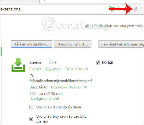 How to install Savior on Coc Coc Picture 5