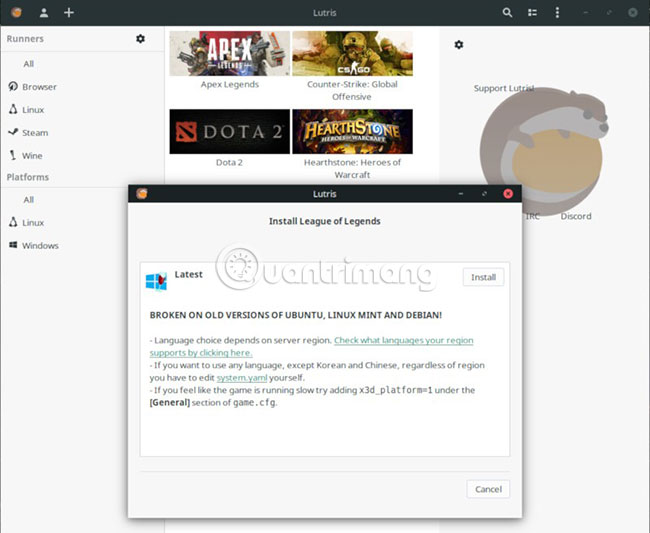 How to install the legendary Alliance on Linux Picture 4