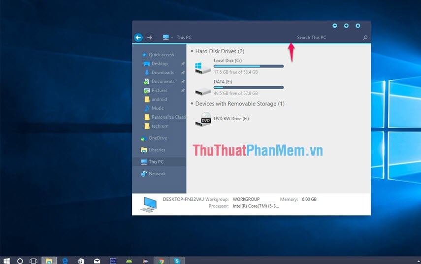 How to install the theme, interface for Windows 10 Picture 12