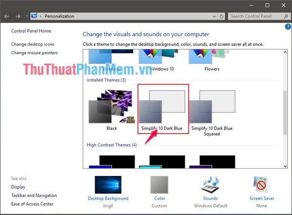 How to install the theme, interface for Windows 10 Picture 6