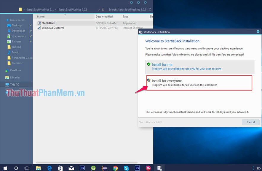 How to install the theme, interface for Windows 10 Picture 8