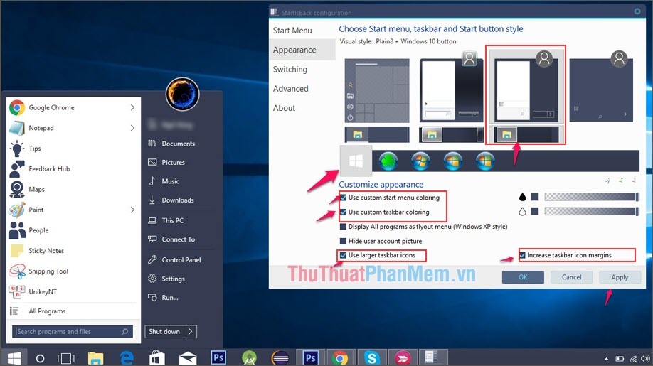 How to install the theme, interface for Windows 10 Picture 9