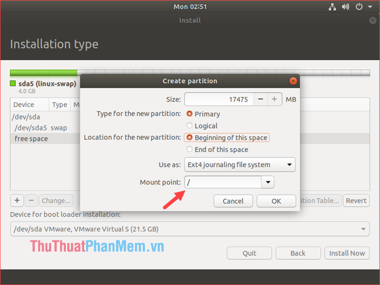 How to install Ubuntu operating system in parallel with Windows 10 Picture 14
