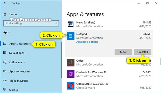 How to install / uninstall Notepad application in Windows 10 Picture 4