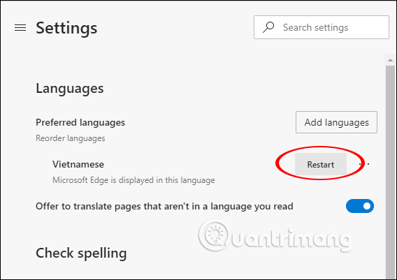 How to install Vietnamese for Microsoft Edge Chromium Picture 6
