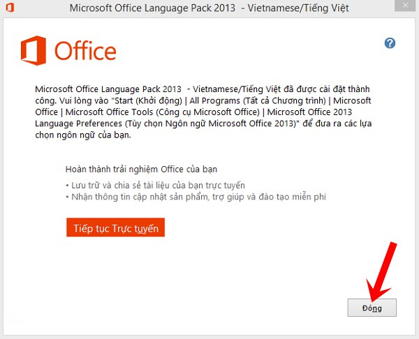How to install Vietnamese for Microsoft Office 2013 suite Picture 4