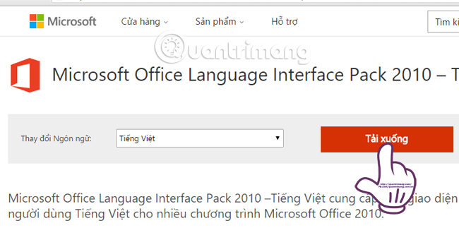 How to install Vietnamese interface for Microsoft Office 2010 Picture 1