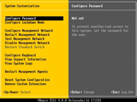 How to install VMware ESXi4 Server Picture 4