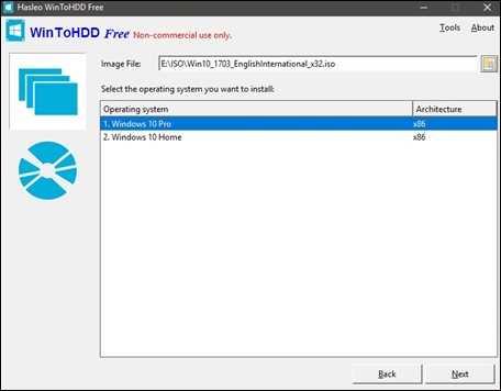 How to install Windows with WinToHDD without USB, DVD Picture 8