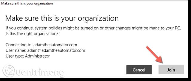 How to join Azure Active Directory domain (ADD) on Windows 10 Picture 4