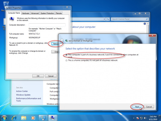 Picture 10 of How to join the domain in Windows 7