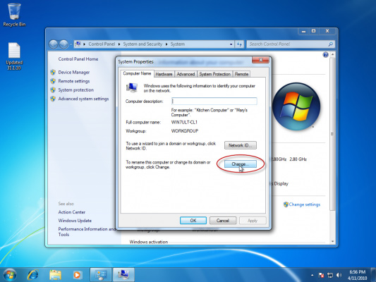 Picture 4 of How to join the domain in Windows 7