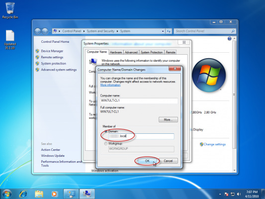 Picture 6 of How to join the domain in Windows 7