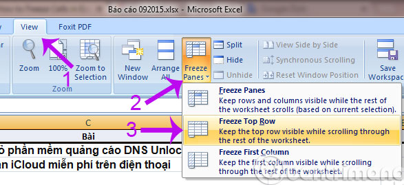 How To Keep 2 Columns Fixed In Excel