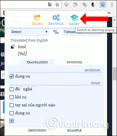 How to learn English on Chrome through the Rememberry utility Picture 7