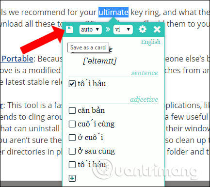 How to learn English on Chrome through the Rememberry utility Picture 8